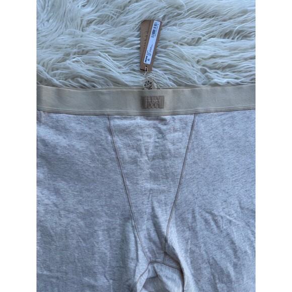 Skims Boyfriend Boxer Heather Oatmeal Size Large - Picture 4 of 10